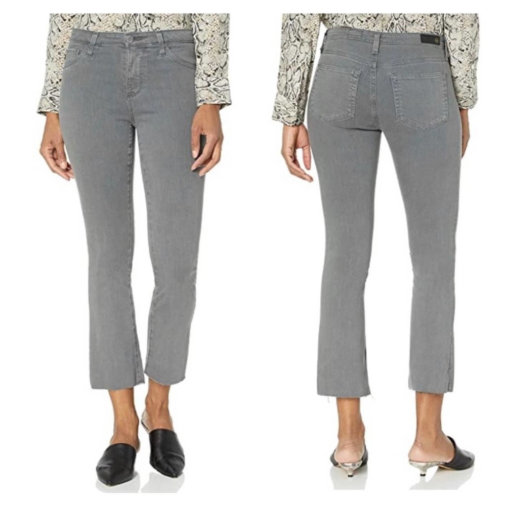 AG Adriano Goldschmied Gray Ankle Jeans
